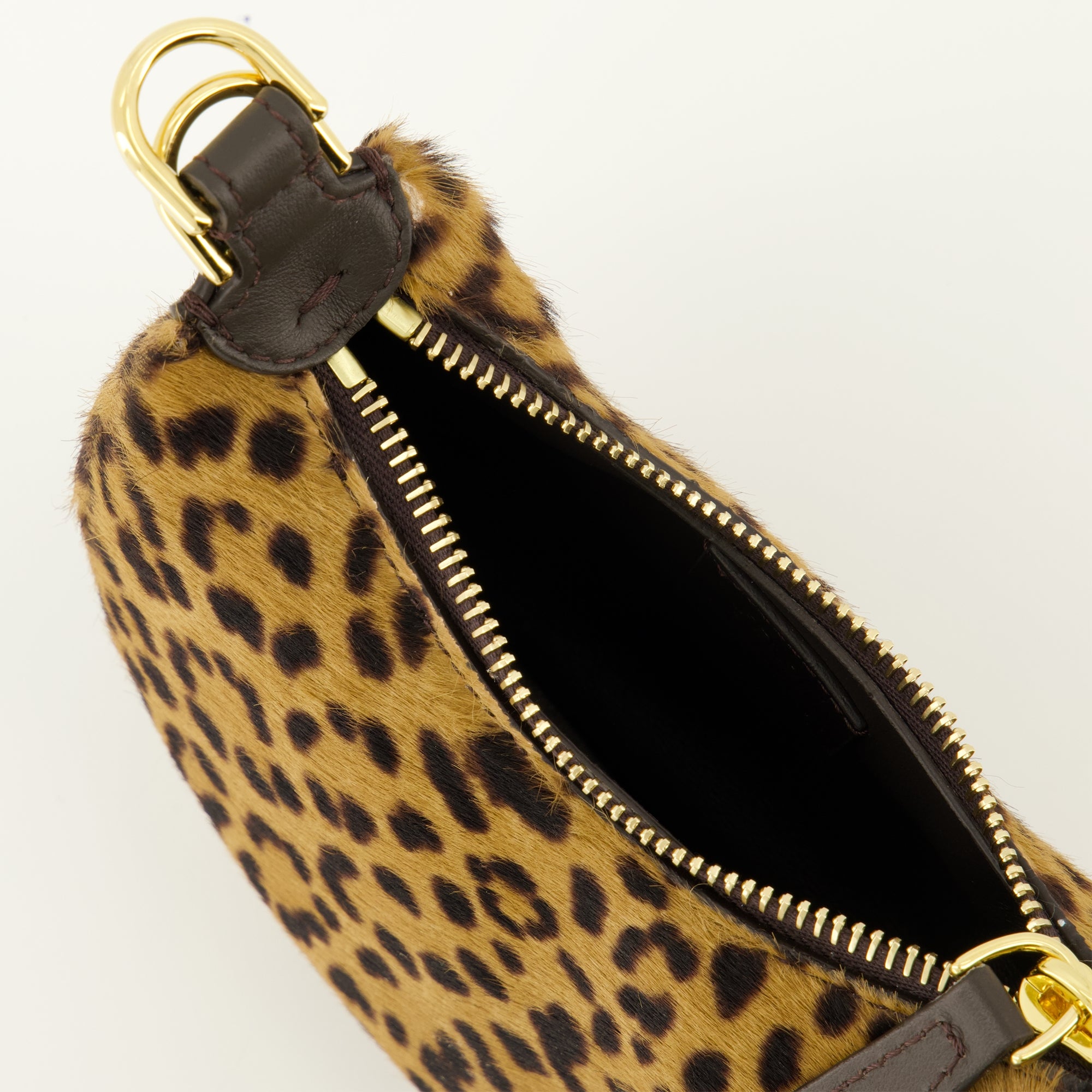Image of the Fendi Fendigraphy mini leopard bag for Women - Autumn-Winter 2025 - Detailed View_4