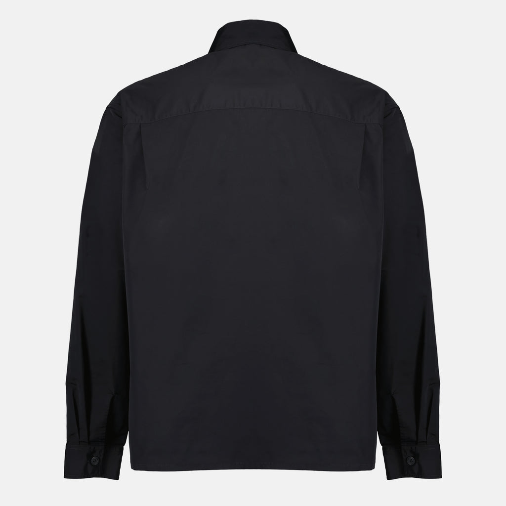 Vestes Camicione Nero con Zip e Fibbia Dior Noir Homme