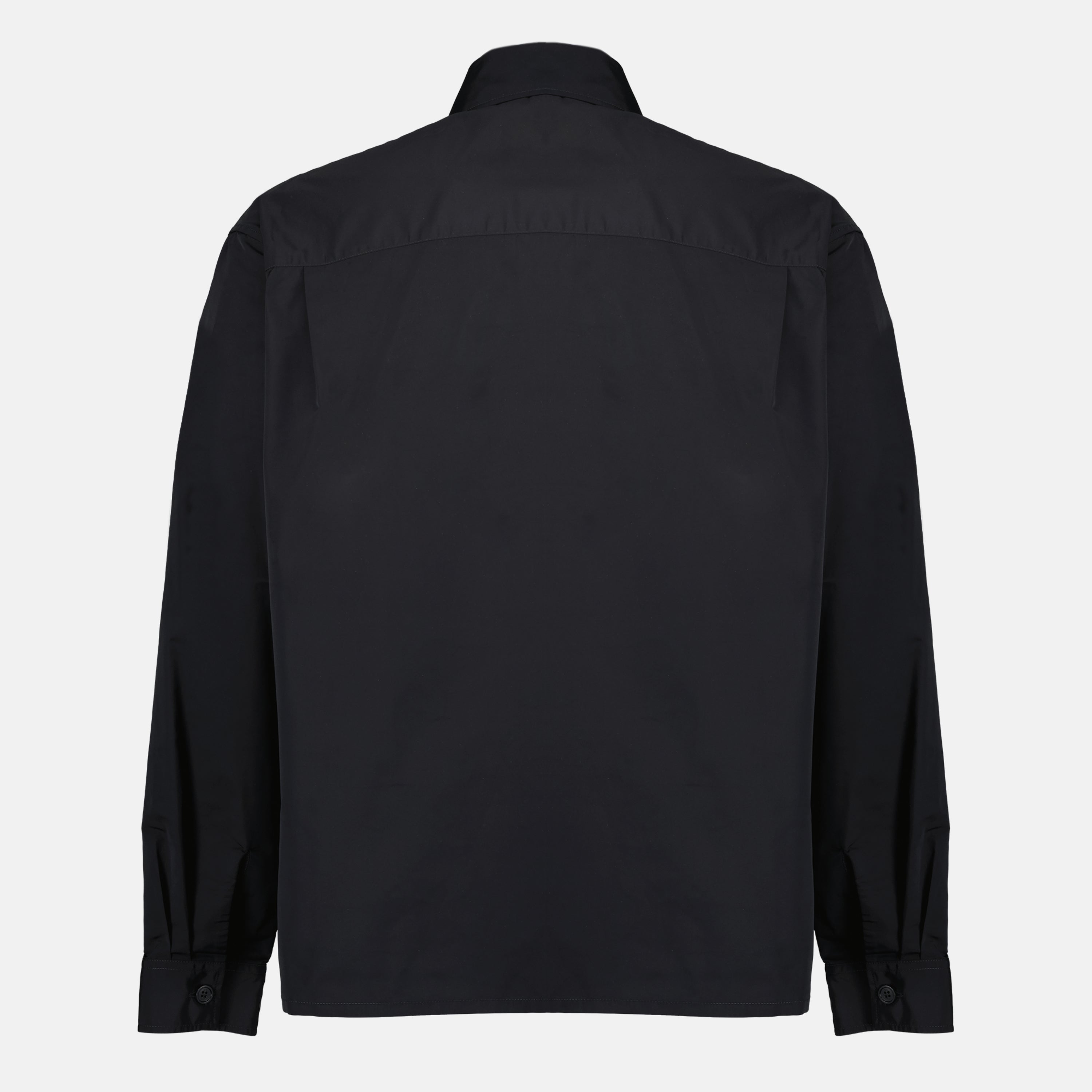 Vestes Camicione Nero con Zip e Fibbia Dior Noir Homme
