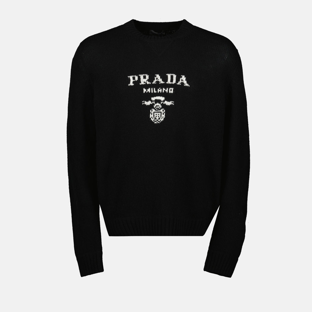 Image de l'article Pull en laine et cachemire de la marque Prada pour Homme - Saison Automne-Hiver 2025 - Vue de Face