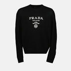 Bild des Prada Herrenpullovers aus Wolle und Kaschmir - Herbst-Winter 2025 Saison - Vorderansicht
