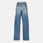 Immagine dei jeans dritti in denim del marchio Mm6 per Donna - Stagione Primavera-Estate 2026 - Vista Posteriore