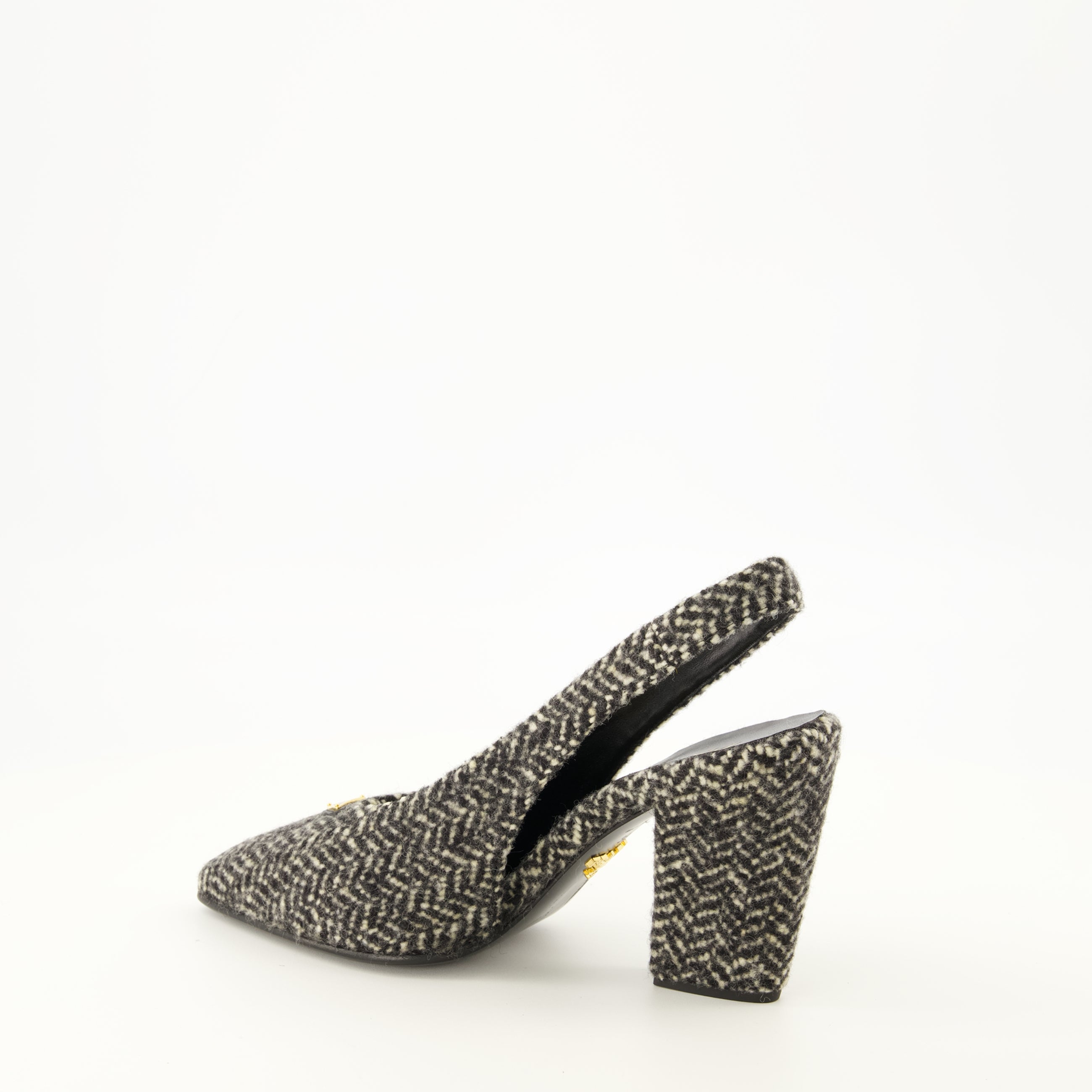 Escarpins Scarpe con tacco a Chevron Prada Gris Femme
