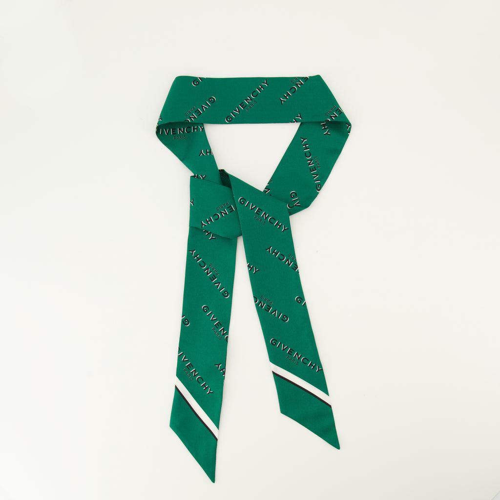 Écharpes, foulards et gants Bandeau en soie Shadow vert Givenchy Vert Femme