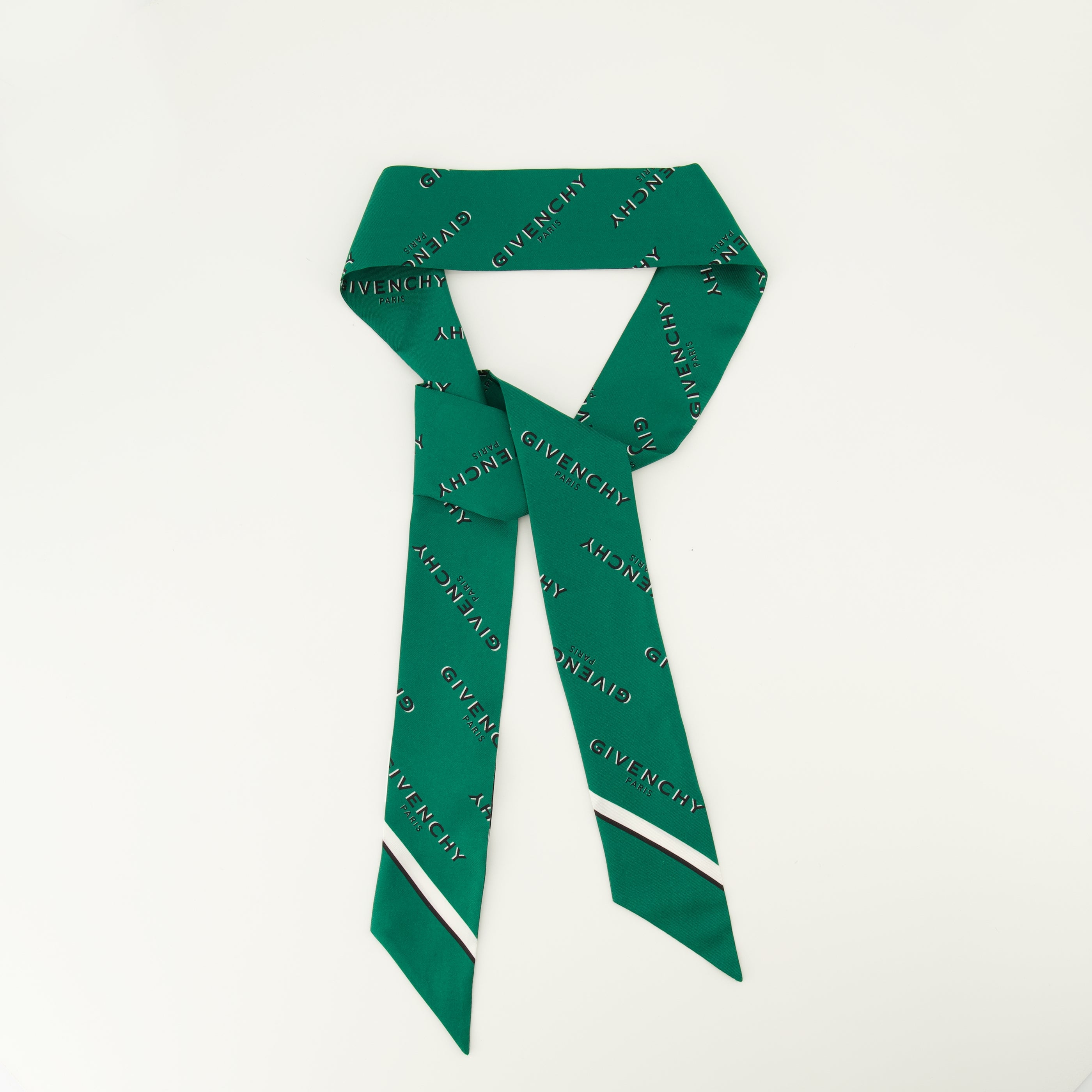 Écharpes, foulards et gants Bandeau en soie Shadow vert Givenchy Vert Femme