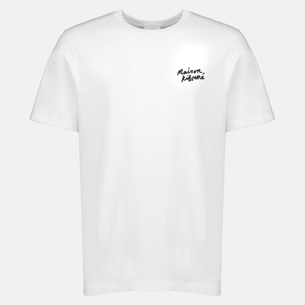 T-shirts T-shirt brodé blanc Maison Kitsune Blanc Homme