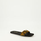 Offene schuhe Samt-Sandalen Prada Braun Femme