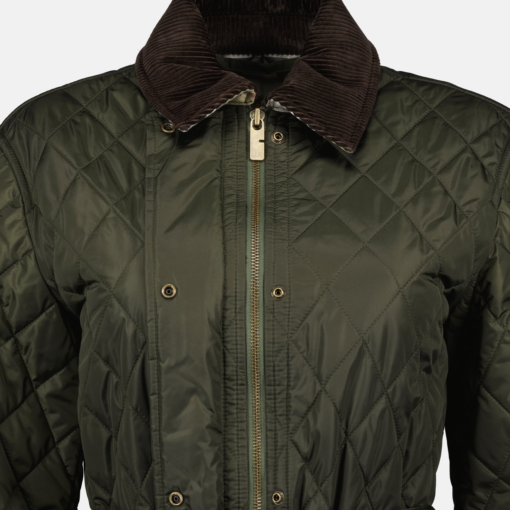 Vestes Veste matelassée Burberry Kaki Femme