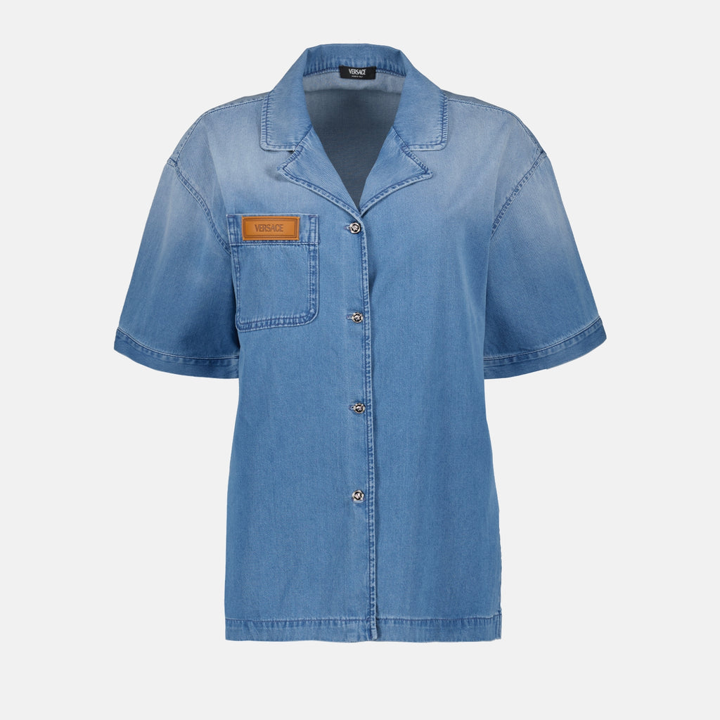 Camisas Chemise en denim Versace Azul Femme