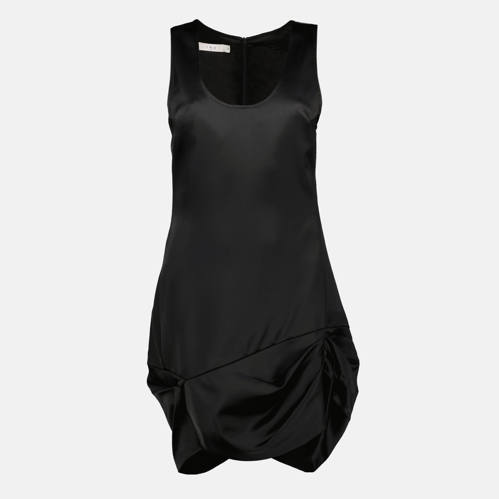 Robes Robe courte drapée noire Iro Noir Femme