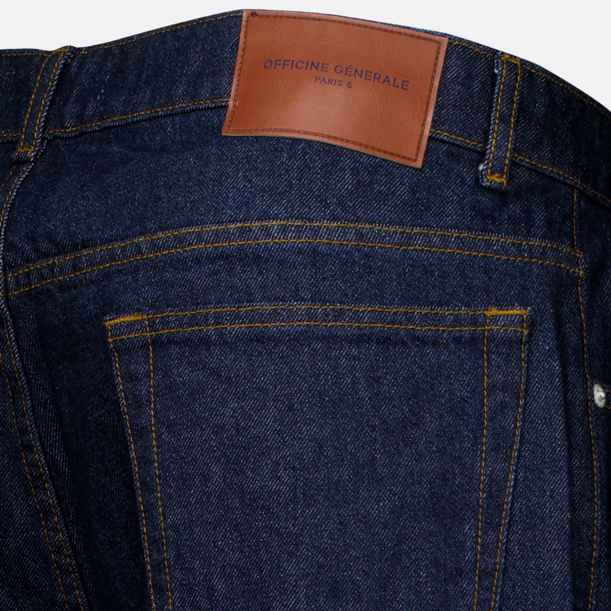 Pantalons Jeans de Denim Azul Escuro Officine Générale Bleu foncé Homme