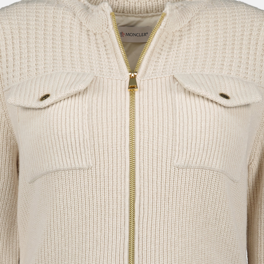 Bild des Moncler Damen-Jackets aus Wollmischung - Herbst-Winter 2025 - Detaillierte Ansicht 6