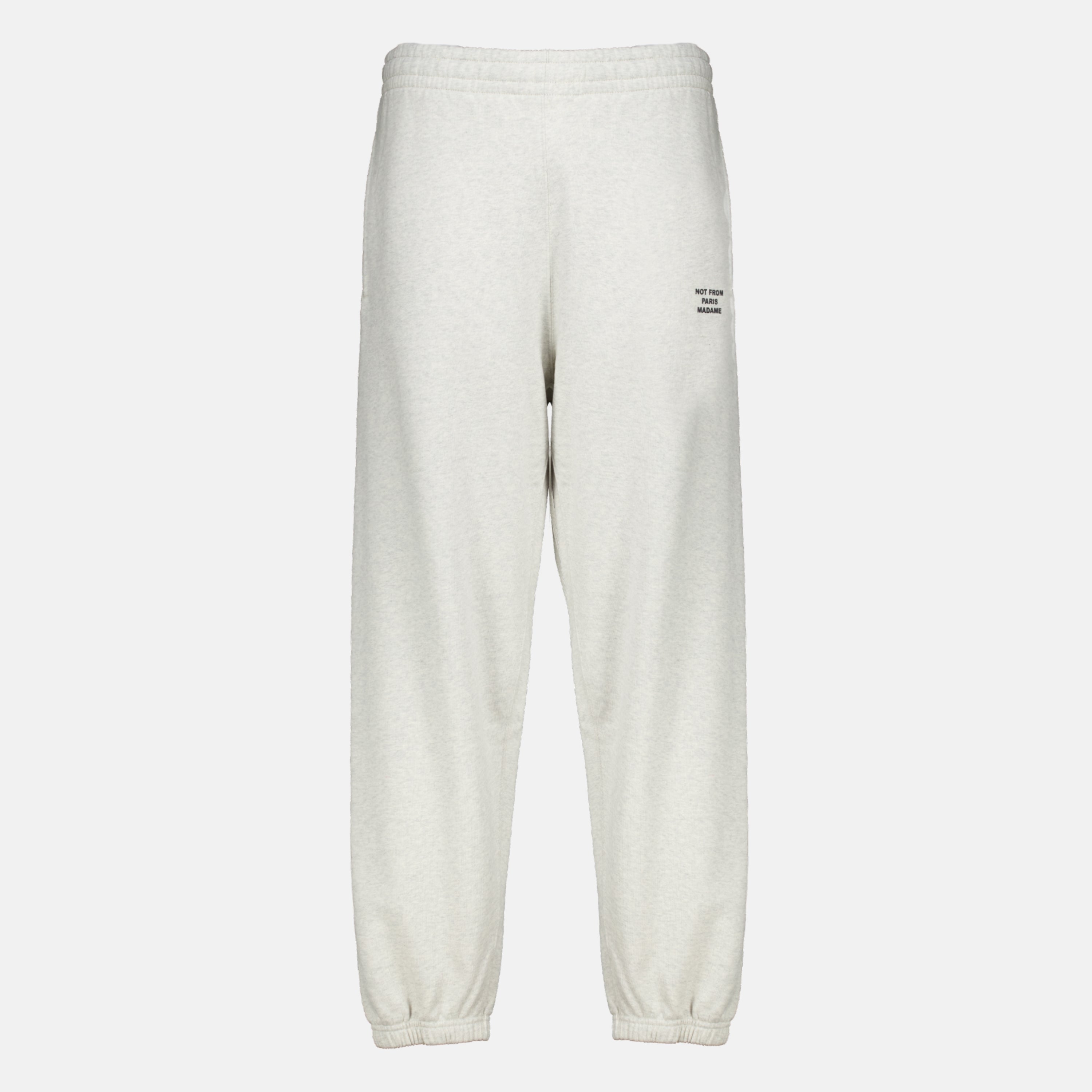 Pantalons Bas de jogging Slogan gris en molleton Drole De Monsieur Gris Homme