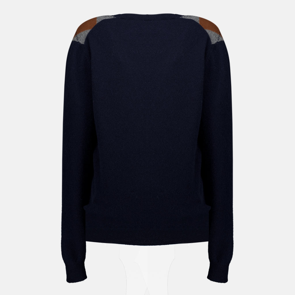 Maille ネイビーブルーウールカーディガン Prada Bleu foncé Femme