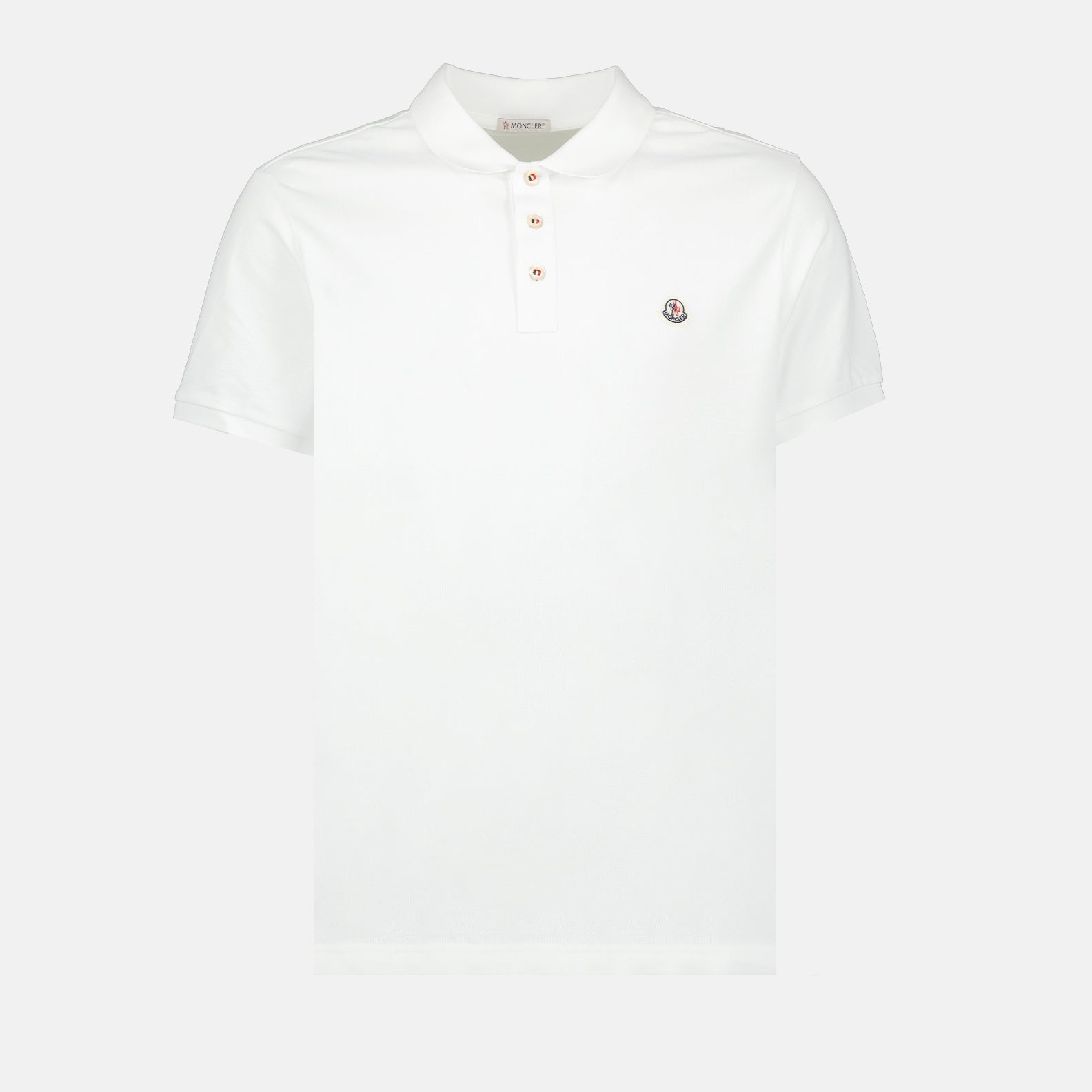 Polos Logo Polo Moncler Blanco Homme
