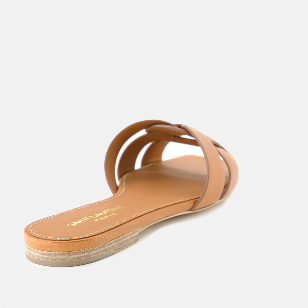 Chaussures ouvertes Mules Tribute Saint Laurent Marron Femme