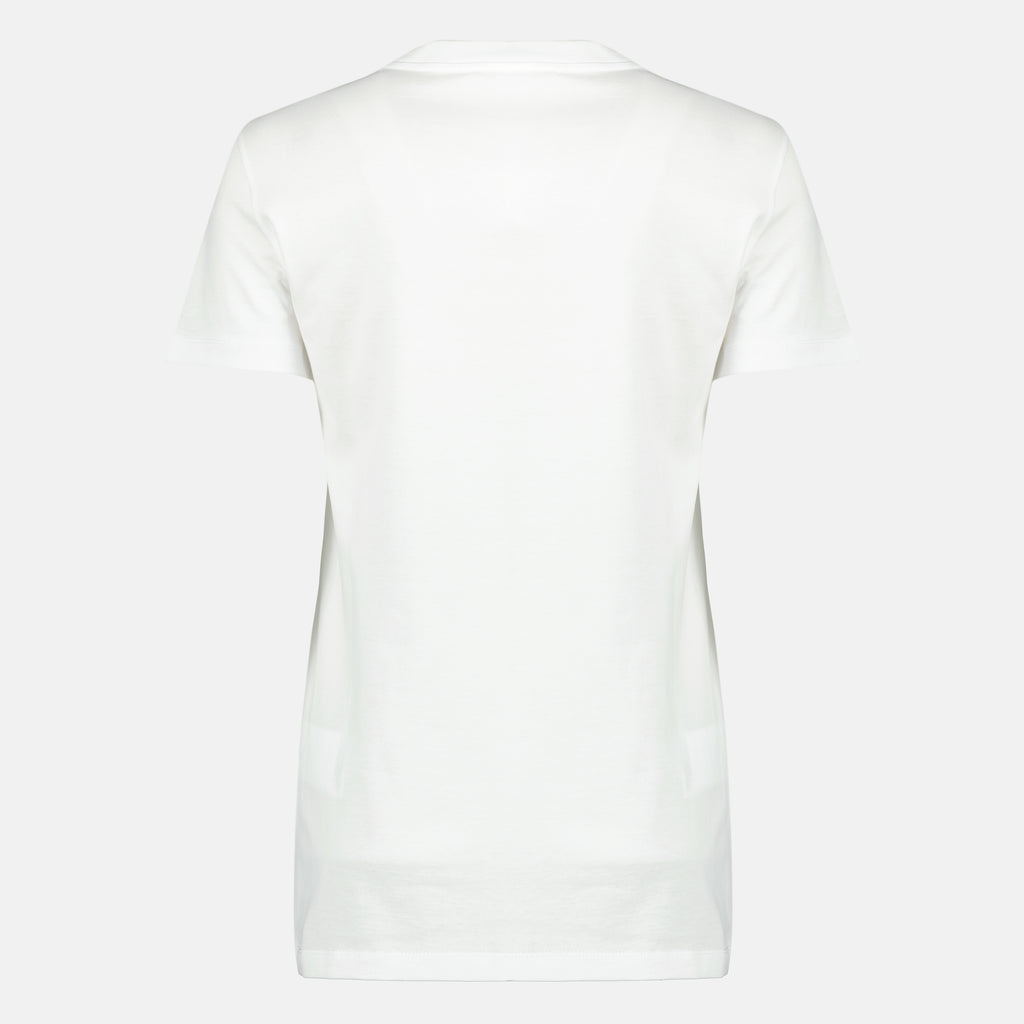 Imagem do artigo T-shirt de coton branco estampado da marca Max Mara para Mulher - Coleção Primavera-Verão 2026 - Vista Traseira
