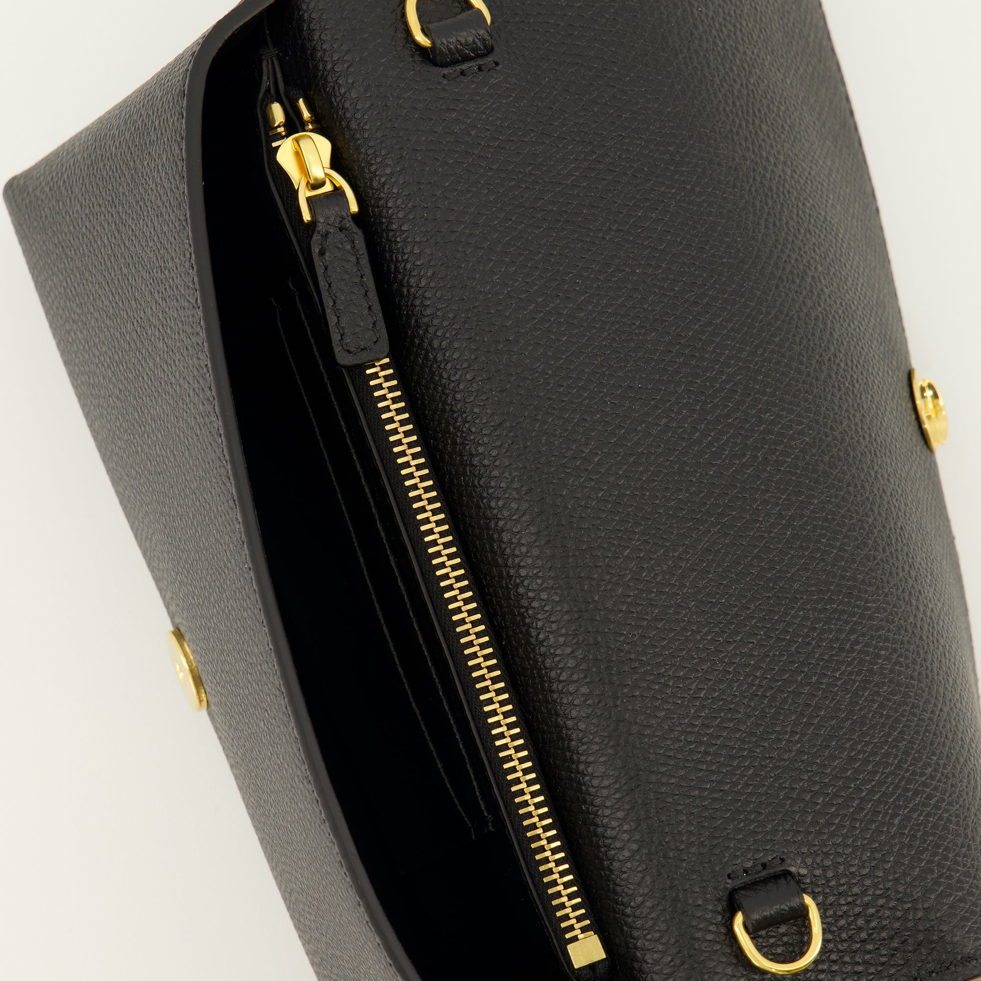 Petite maroquinerie VLogo Kettenbörse aus schwarzem Leder Valentino Garavani Noir Femme