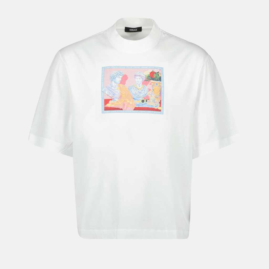 T-shirts T-shirt imprimé Versace Blanc Homme