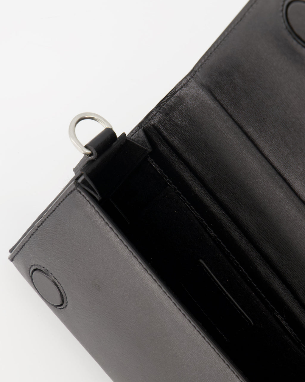 Bolsas transversais Mala de Almoço em Couro Ami PARIS Preto Unissex