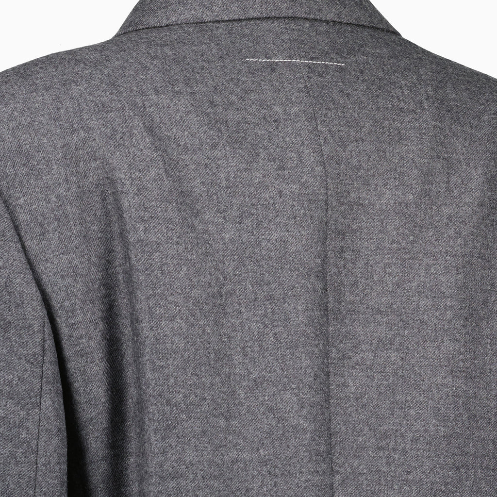 Imagem do blazer de lã da marca Mm6 para mulher - Temporada Outono-Inverno 2025 - Vista detalhada_5