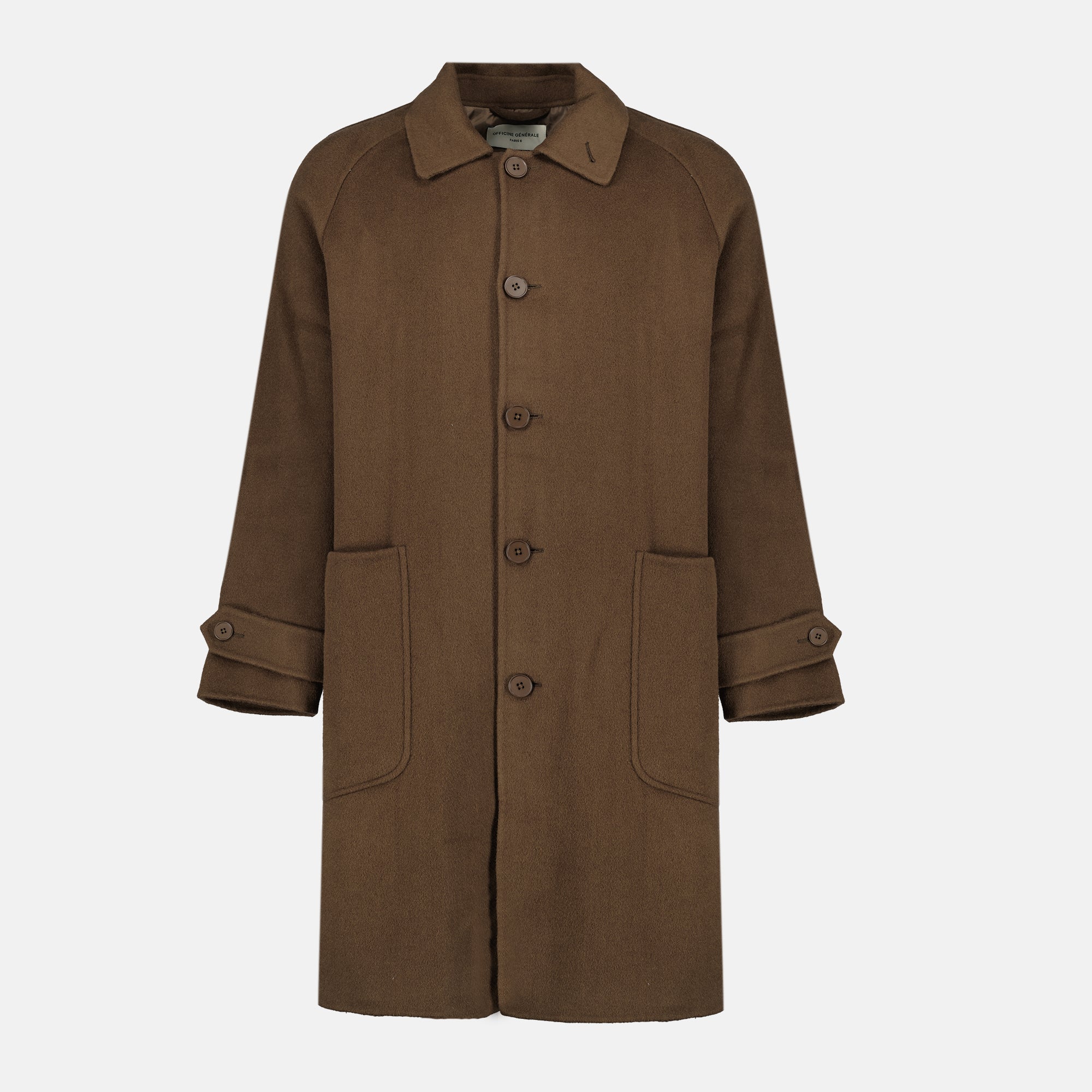 Image de l'article Manteau Bryce de la marque Officine Générale pour Homme - Saison Automne-Hiver 2025 - Vue de Face