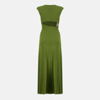 Immagine del vestito verde arricciato del marchio Christopher Esber per donna - Stagione Primavera-Estate 2026 - Vista Dorsale