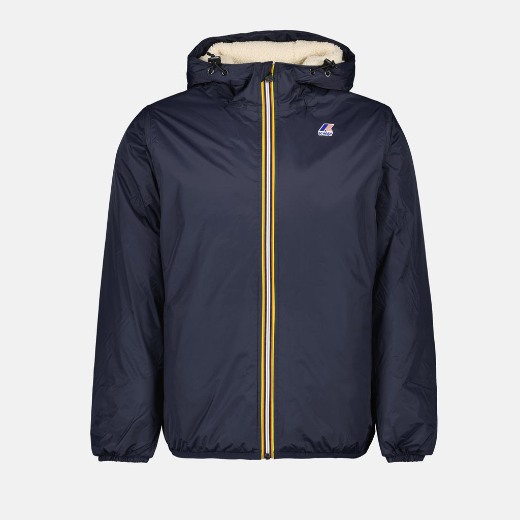 Vestes Veste Le vrai 3.0 Eiffel Orsetto K-Way Bleu foncé Unisexe