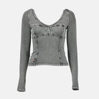 Top Top T-Elin Diesel Grigio Femme