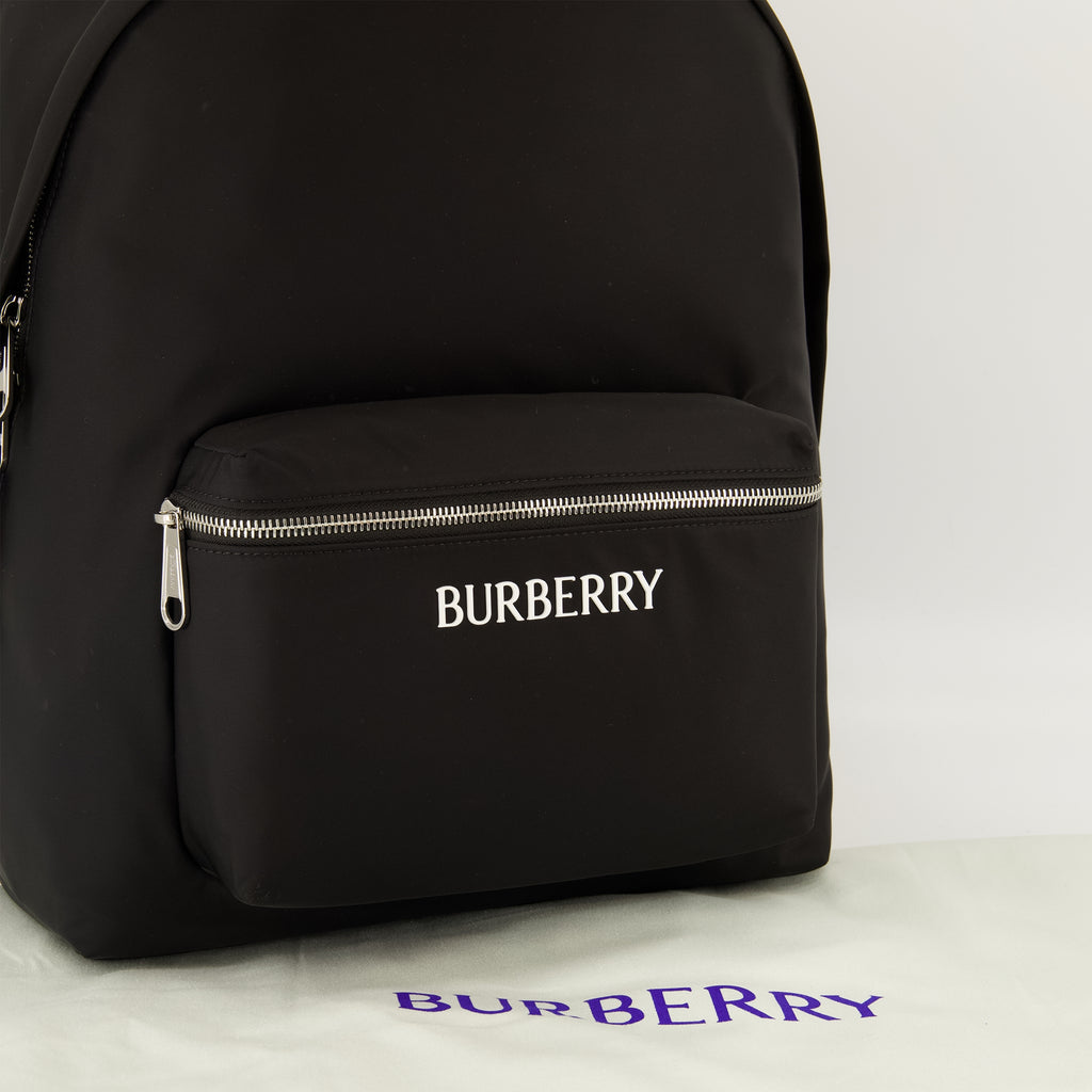 Sacs à dos Schwarzer Nylon-Rucksack Burberry Noir Homme
