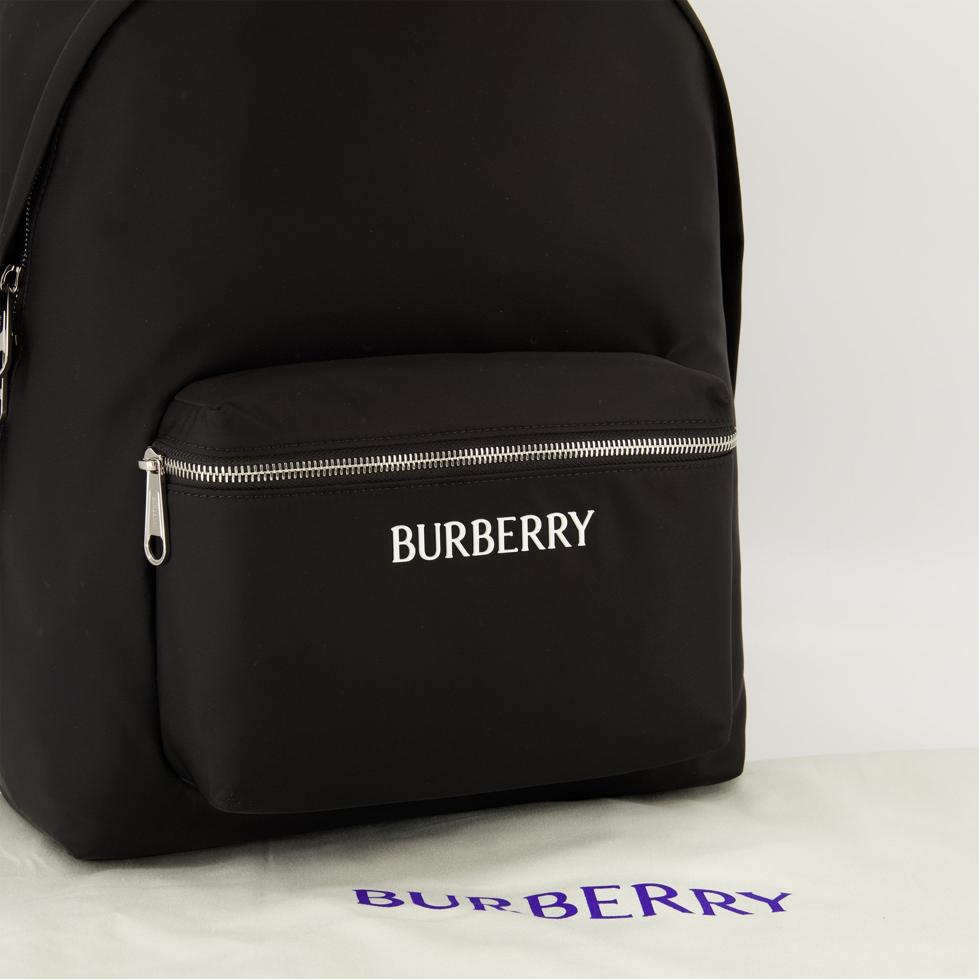 Sacs à dos Black Nylon Backpack Burberry Noir Homme
