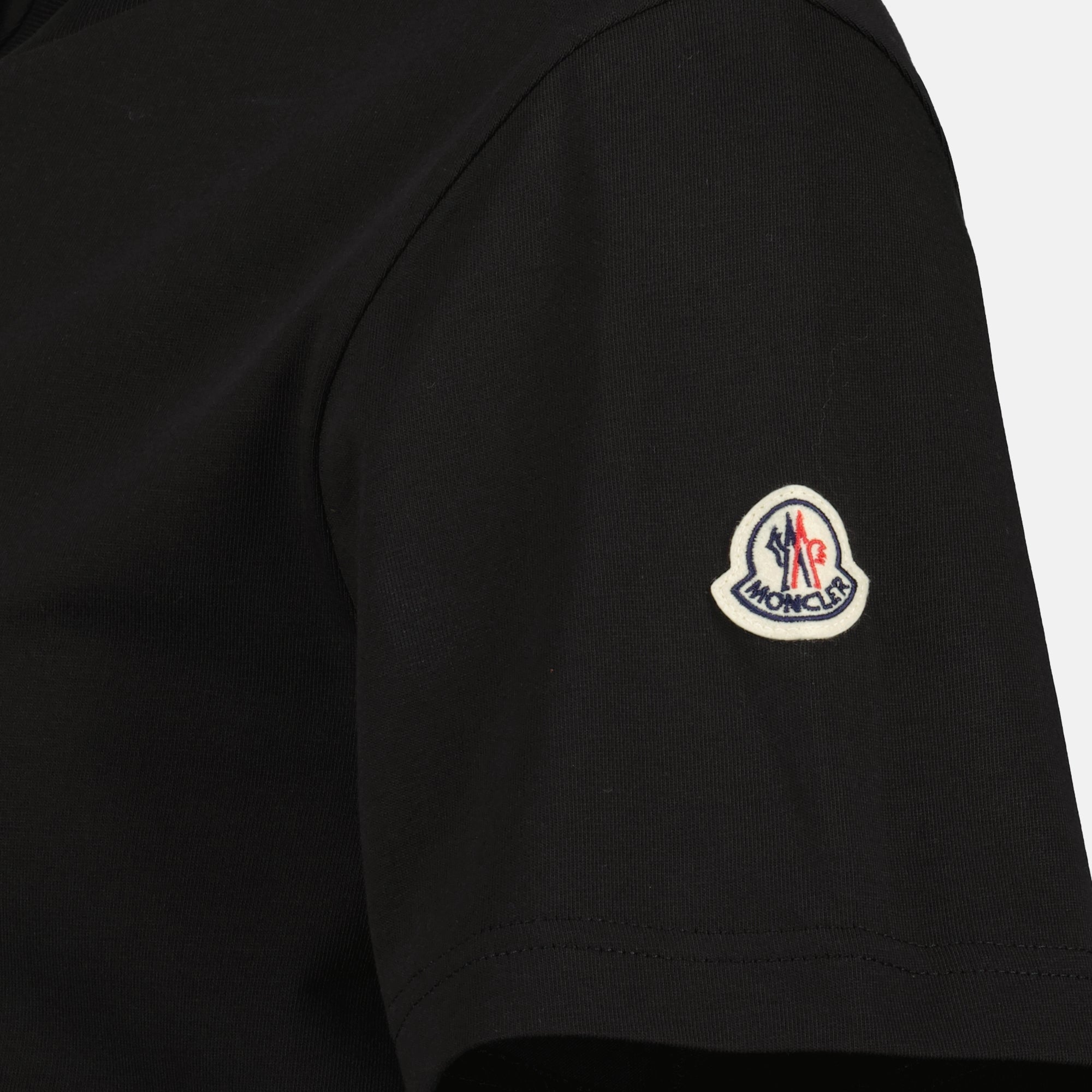 T-shirts T-shirt à monogramme Moncler Noir Homme