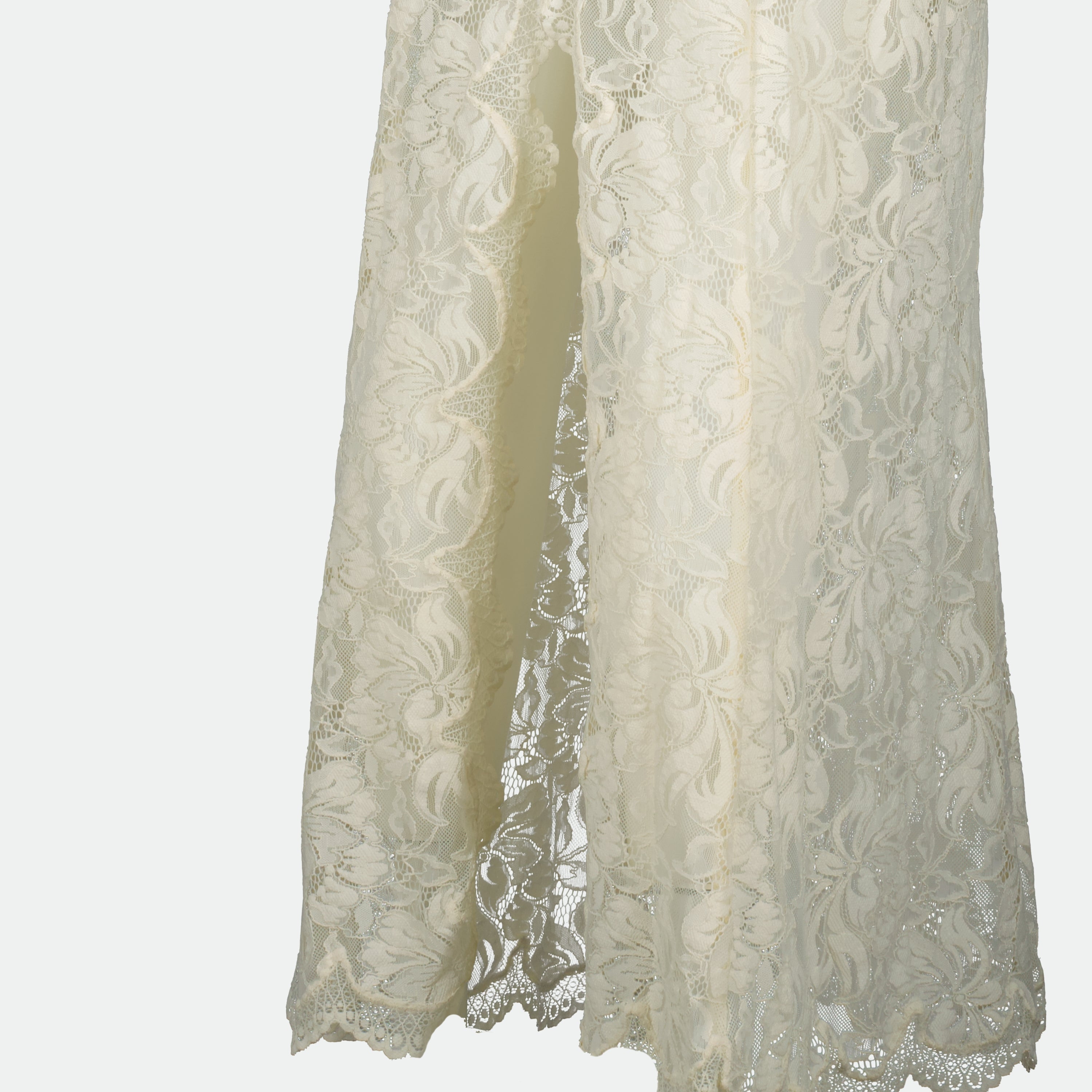 Abiti Robe longue en dentelle Rabanne Bianco Femme