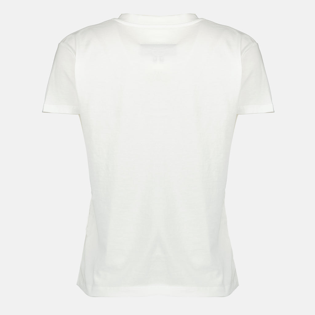 Image de l'article T-shirt Numeric blanc de la marque Mm6 pour Femme - Saison Printemps-Été 2026 - Vue de Dos