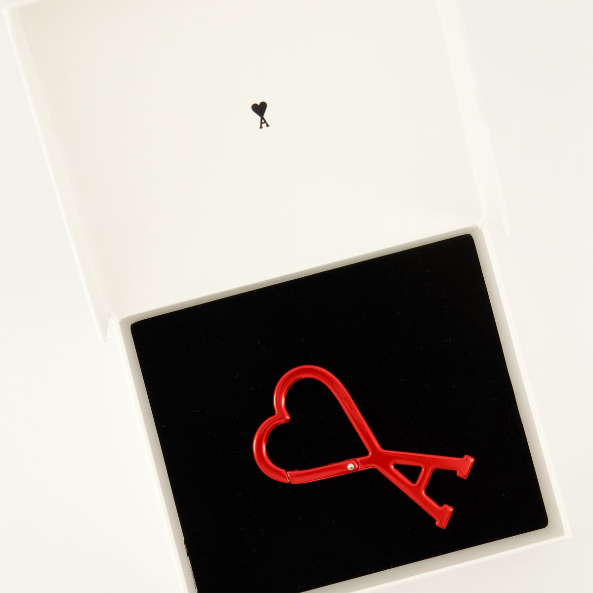 Lifestyle Red Heart AMI Carabiner Keychain Ami PARIS Rouge Unisexe