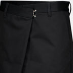 Shorts Shorts Incrociati Neri in Cotone Maison Margiela Noir Femme