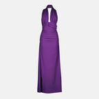Image de l'article Robe de plage Onda longue violet de la marque Christopher Esber pour Femme - Saison Printemps-Été 2026 - Vue de Face