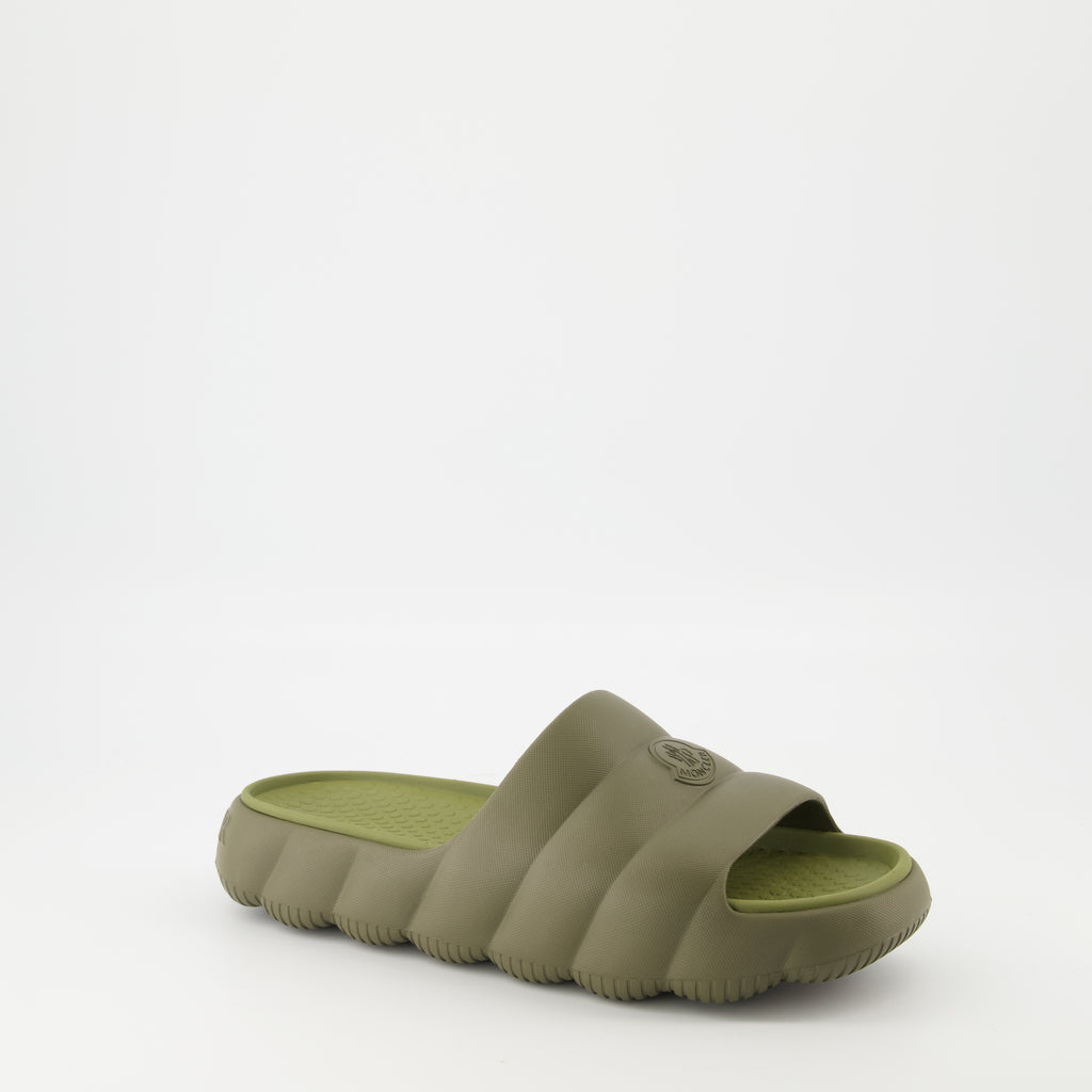 Chaussures ouvertes Claquettes Lilo Moncler Kaki Homme