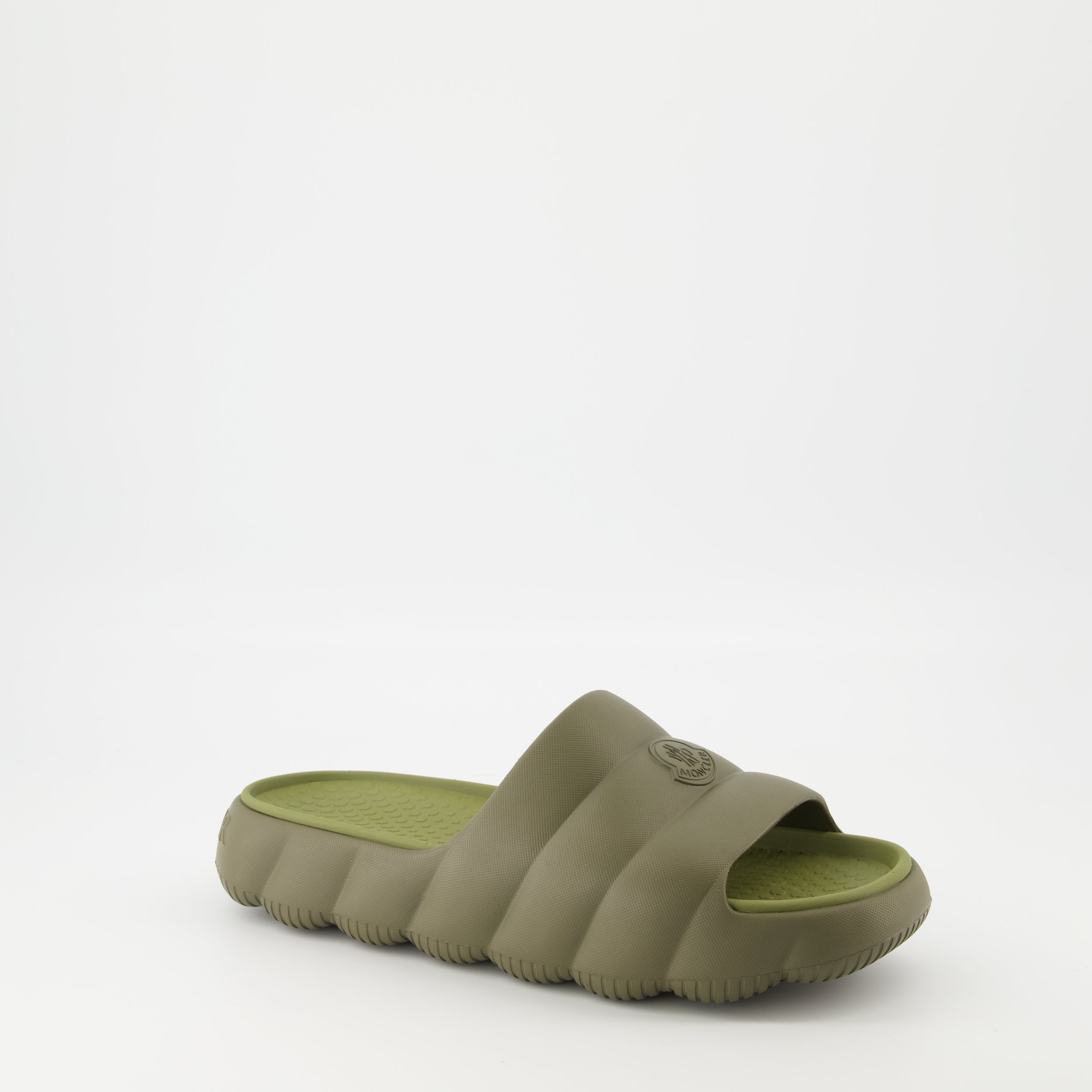 Chaussures ouvertes Claquettes Lilo Moncler Kaki Homme