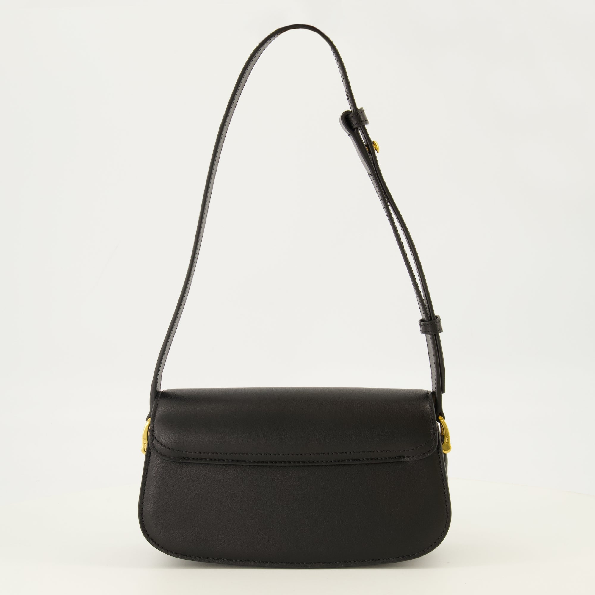 Sacs bandoulière Sac épaule Paris Paris en cuir noir Ami PARIS Noir Unisexe