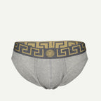 Sous-vêtements et homewear Slip Medusa Greca Versace Gris Homme