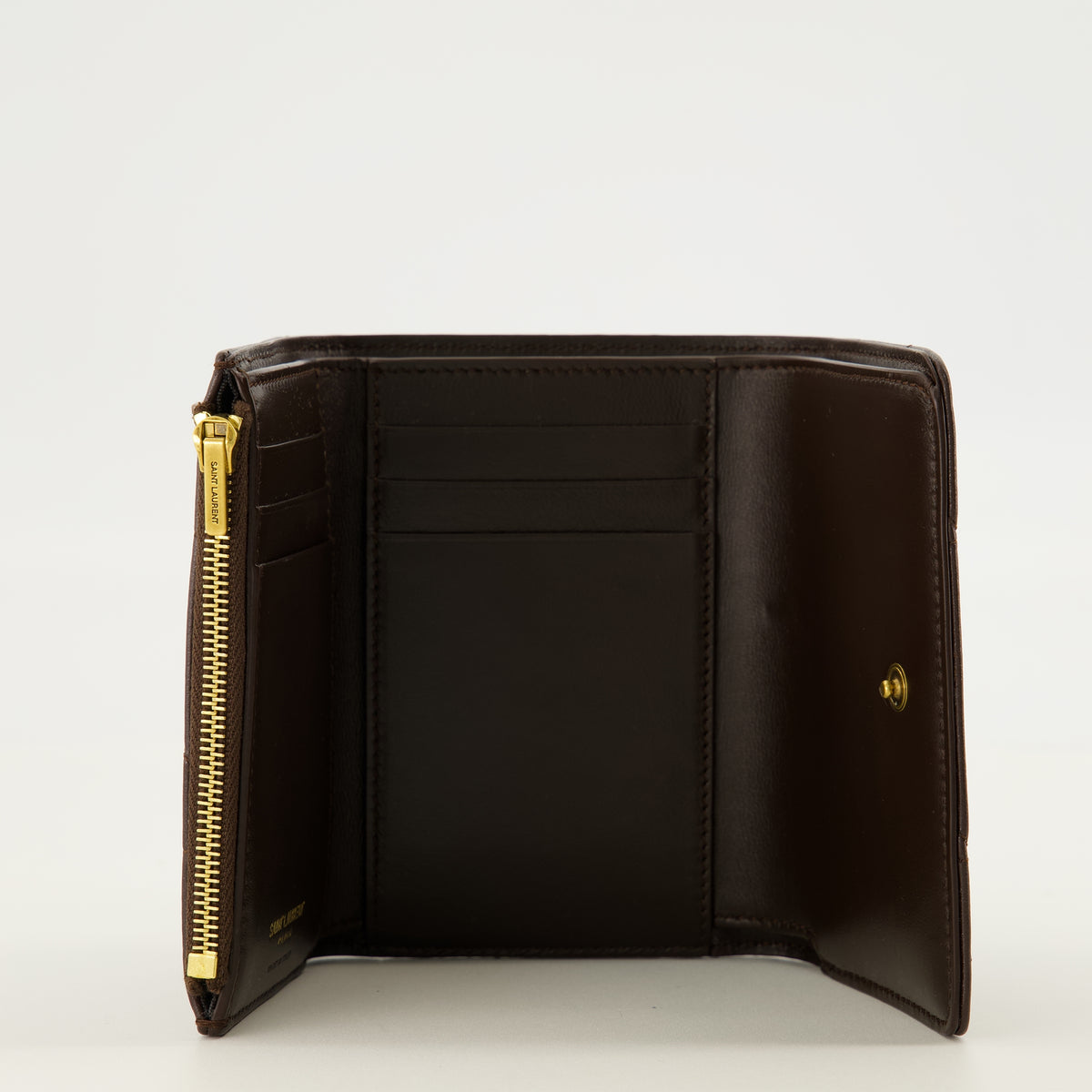 Petite maroquinerie Portefeuilles Jamie marron Saint Laurent Marron Femme