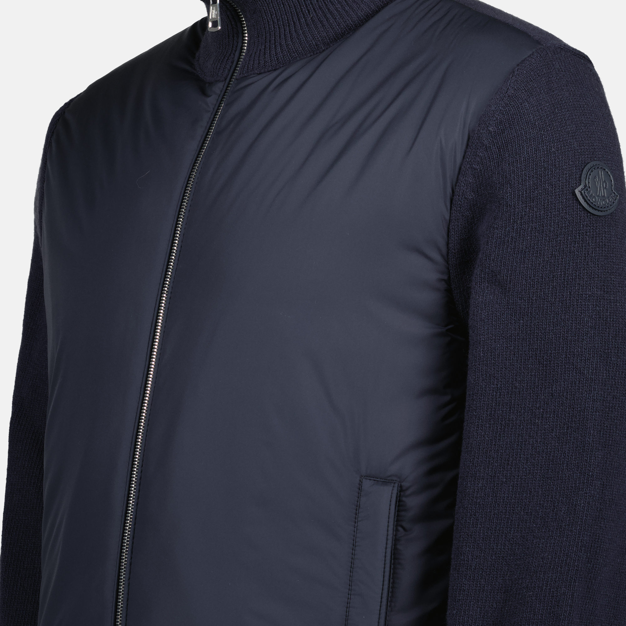 Vestes Doudoune bi-matière Moncler Bleu foncé Homme