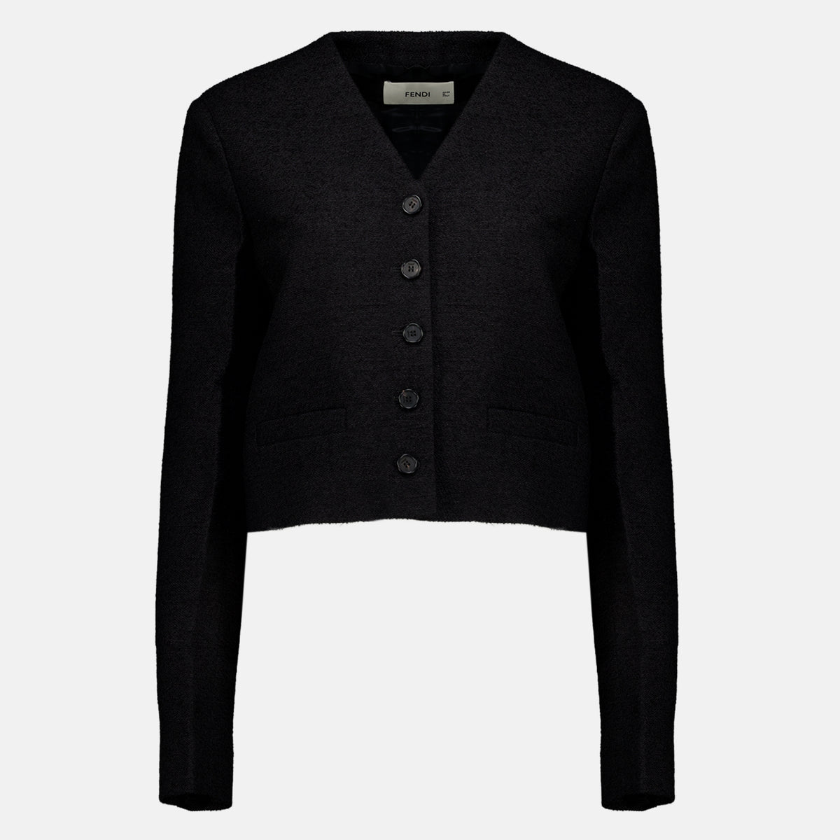 Vestes Veste en laine bouclée Fendi Noir Femme
