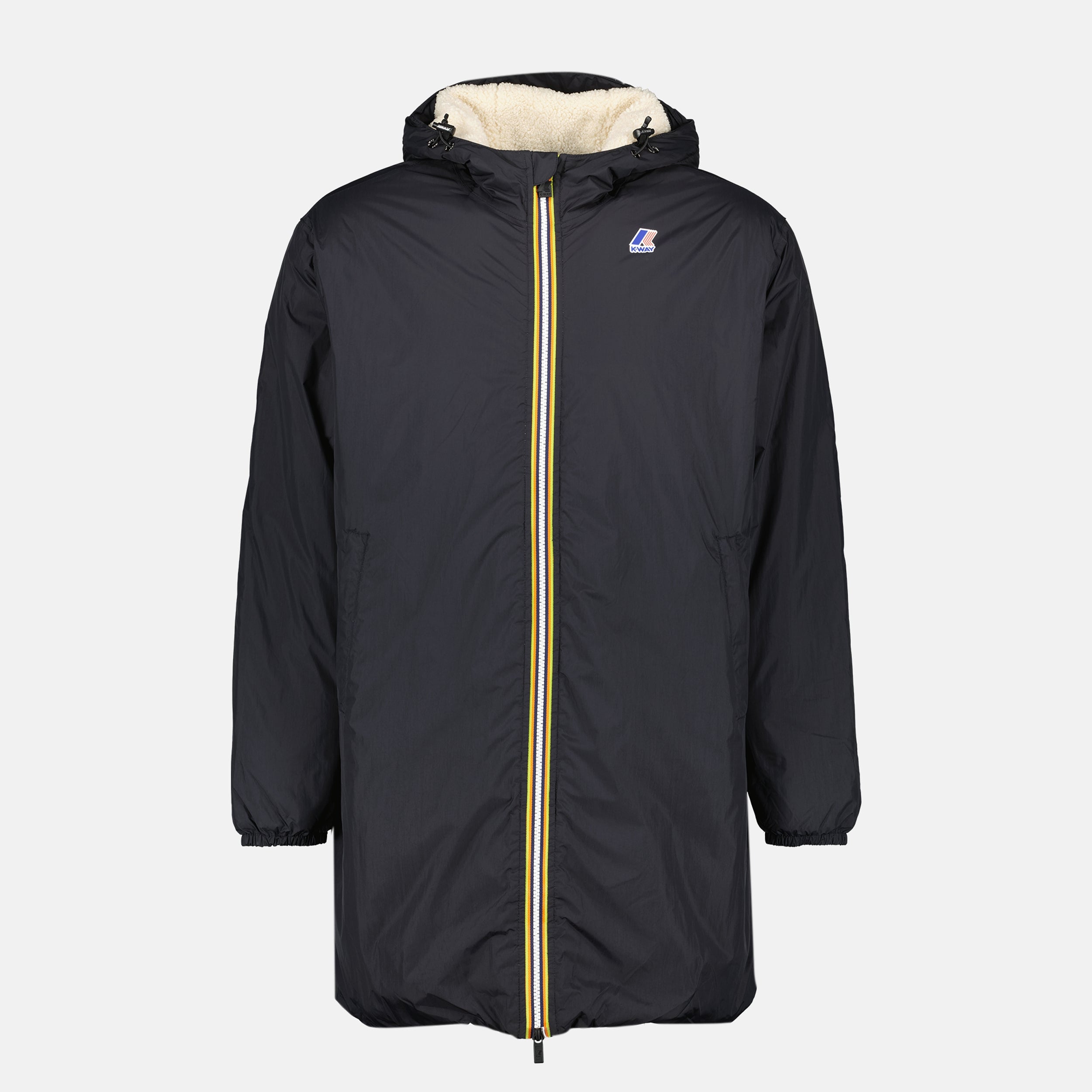 Image de l'article Parka Le Vrai 4.0 Eiffel Orsetto de la marque K-Way pour Unisex - Saison Automne-Hiver 2025 - Vue de Face