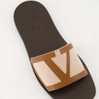 Chaussures ouvertes Sandales en cuir Viva Superstar Valentino Garavani Marron Homme