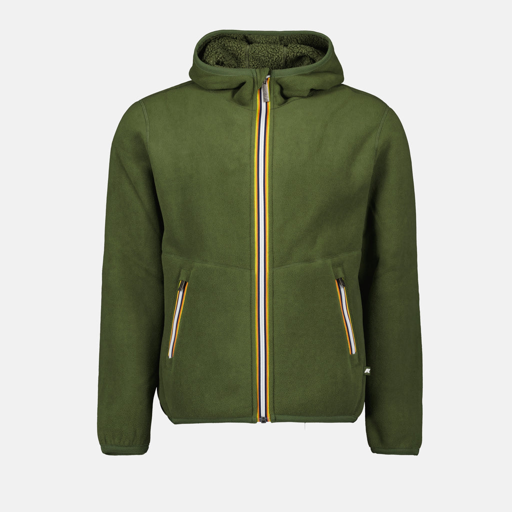 Vestes Veste réversible Sherpa Polar K-Way Kaki Homme