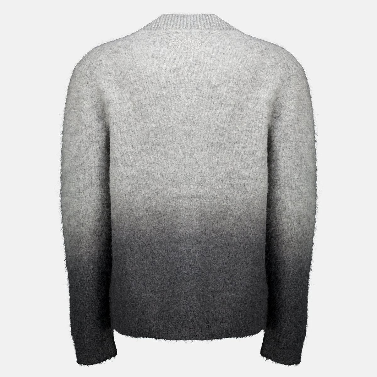 Maille Cardigan effet délavé gris Maison Kitsune Gris Homme