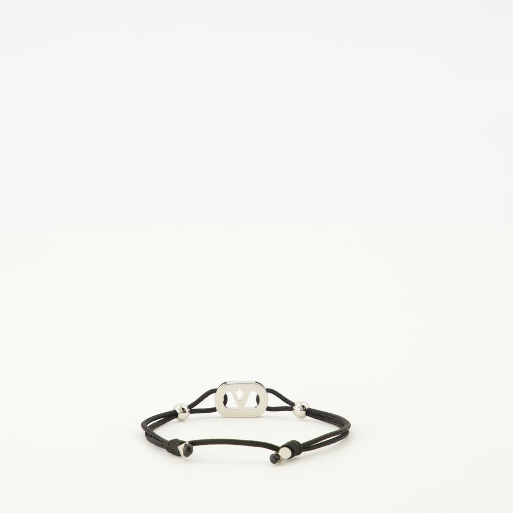 Image de l'article Bracelet VLogo cordon de la marque Valentino Garavani pour Homme - Saison Automne-Hiver 2025 - Vue de Dos