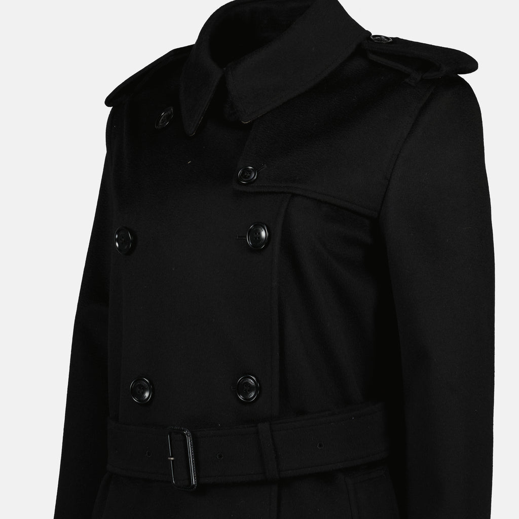 Image of the Kensington long trench coat by Burberry for Women - Autumn-Winter Season 2025 - Detailed View_1